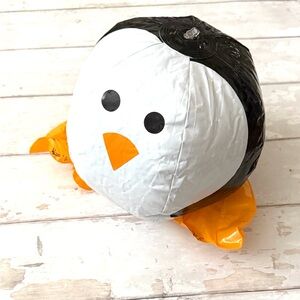 Penguin Inflatable Beach Ball Basketball Size Kids Toys Fun Holiday Winter Decor